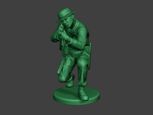modern jungle soldier shoot crouched mjs1 Modelo de Impressão 3D