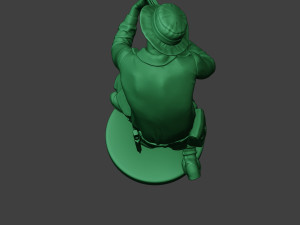 modern jungle soldier shoot crouched mjs1 Modelo de Impressão 3D