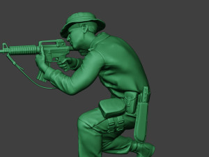 modern jungle soldier shoot crouched mjs1 Modelo de Impressão 3D