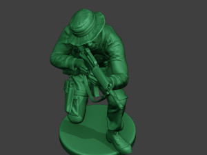 modern jungle soldier shoot crouched mjs1 Modelo de Impressão 3D