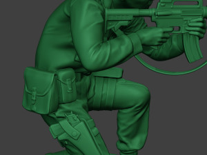 modern jungle soldier shoot crouched mjs1 Modelo de Impressão 3D