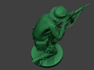 modern jungle soldier shoot crouched mjs1 Modelo de Impressão 3D