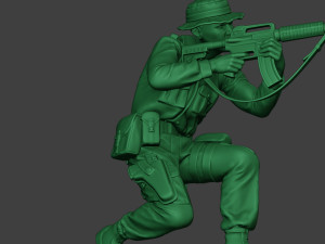 modern jungle soldier shoot crouched mjs1 Modelo de Impressão 3D