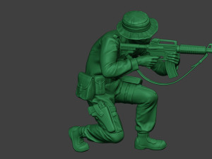 modern jungle soldier shoot crouched mjs1 Modelo de Impressão 3D