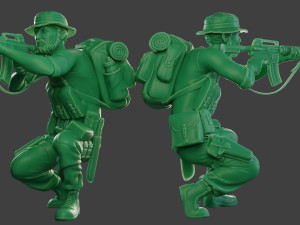modern jungle soldier shoot crouched2 mjs1 Modelo de Impressão 3D