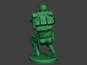 modern jungle soldier shoot crouched2 mjs1 Modelo de Impressão 3D
