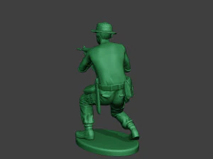 modern jungle soldier shoot crouched3 mjs1 3D Print Model