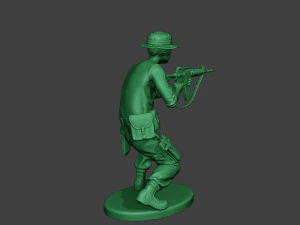 modern jungle soldier shoot crouched3 mjs1 3D Print Model
