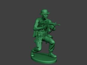 modern jungle soldier shoot crouched3 mjs1 3D Baskı Modeli