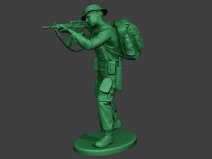 modern jungle soldier shoot stand mjs1 3Dプリントモデル