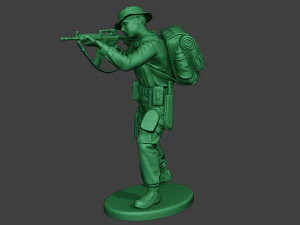 modern jungle soldier shoot stand mjs1 3D Print Model
