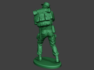 modern jungle soldier shoot stand mjs1 3Dプリントモデル