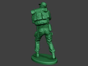 modern jungle soldier shoot stand mjs1 3D Print Model