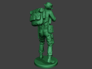 modern jungle soldier shoot stand mjs1 3Dプリントモデル