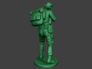 modern jungle soldier shoot stand mjs1 3D Print Model