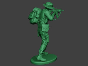 modern jungle soldier shoot stand mjs1 3Dプリントモデル