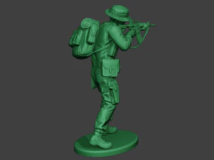 modern jungle soldier shoot stand mjs1 3D Print Model