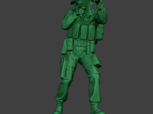 modern jungle soldier shoot stand mjs1 3Dプリントモデル