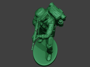modern jungle soldier shoot stand mjs1 3Dプリントモデル