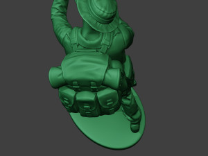 modern jungle soldier shoot stand mjs1 3Dプリントモデル