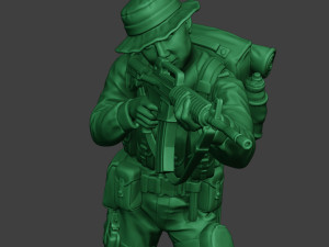 modern jungle soldier shoot stand mjs1 3Dプリントモデル