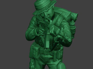 modern jungle soldier shoot stand mjs1 3D Print Model