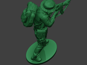 modern jungle soldier shoot stand mjs1 3Dプリントモデル