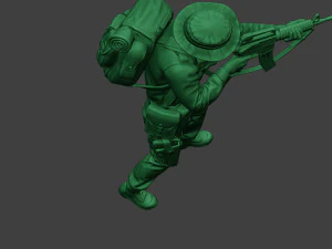 modern jungle soldier shoot stand mjs1 3D Print Model