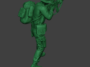 modern jungle soldier shoot stand mjs1 3Dプリントモデル