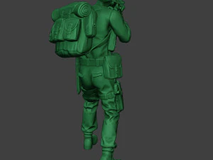 modern jungle soldier shoot stand mjs1 3D Print Model