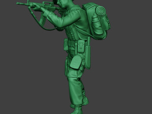 modern jungle soldier shoot stand mjs1 3Dプリントモデル