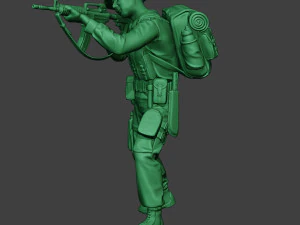 modern jungle soldier shoot stand mjs1 3D Print Model