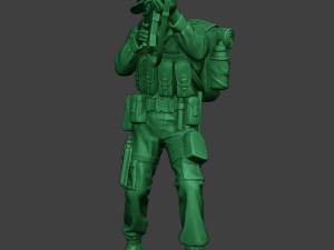 modern jungle soldier shoot stand mjs1 3Dプリントモデル