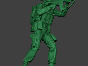 modern jungle soldier shoot stand mjs1 3D Print Model