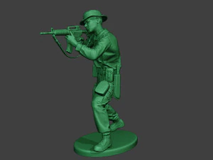 modern jungle soldier shoot stand2 mjs1 3D Print Model