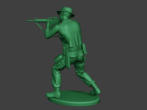 modern jungle soldier shoot stand2 mjs1 3D Print Model