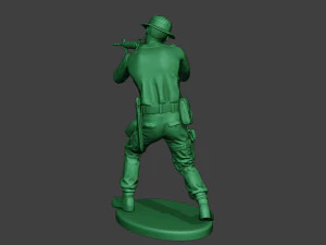 modern jungle soldier shoot stand2 mjs1 3D Print Model