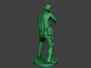 modern jungle soldier shoot stand2 mjs1 3D Print Model
