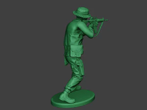 modern jungle soldier shoot stand2 mjs1 3D Print Model
