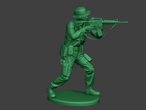 modern jungle soldier shoot stand2 mjs1 3D Print Model