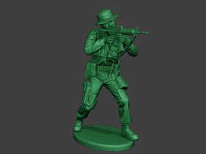 modern jungle soldier shoot stand2 mjs1 3D Print Model