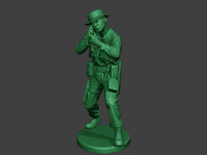 modern jungle soldier shoot stand2 mjs1 3D Print Model