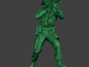 modern jungle soldier shoot stand2 mjs1 3D Print Model
