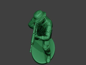 modern jungle soldier shoot stand2 mjs1 3D Print Model