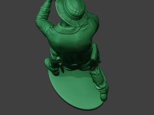 modern jungle soldier shoot stand2 mjs1 3D Print Model