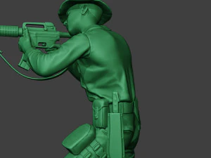 modern jungle soldier shoot stand2 mjs1 3D Print Model