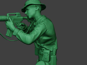 modern jungle soldier shoot stand2 mjs1 3D Print Model