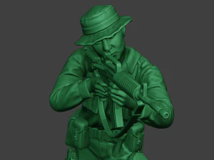 modern jungle soldier shoot stand2 mjs1 3D Print Model