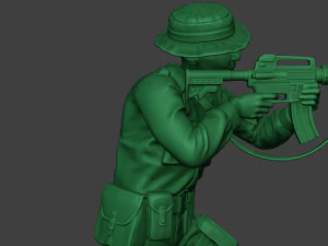modern jungle soldier shoot stand2 mjs1 3D Print Model