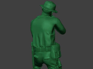 modern jungle soldier shoot stand2 mjs1 3D Print Model